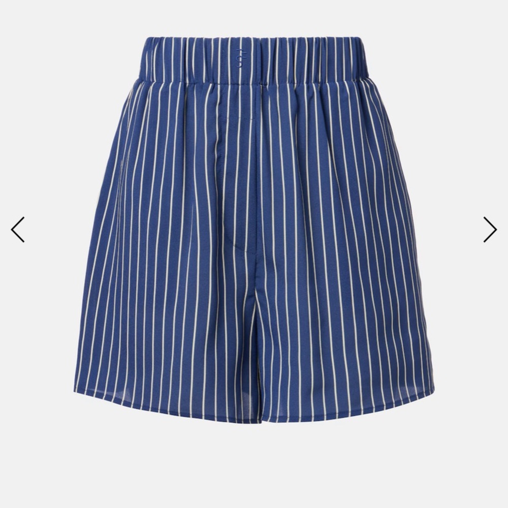 The Frankie Shop Blue and White Striped Shorts - Picture 4 of 4
